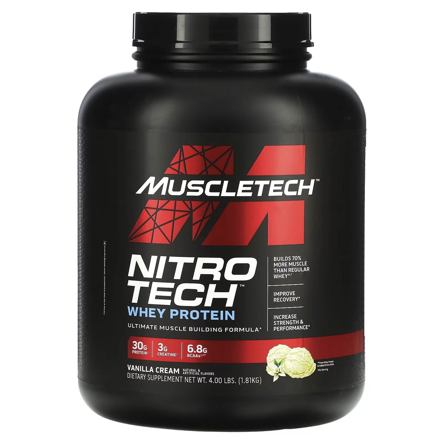 Nitrotech Whey Protein 4lbs - Primus Nutritions