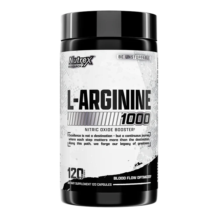 L-ARGININE 1000 | 120 CAP | NUTREX RESEARCH (New Packing) - Primus Nutritions