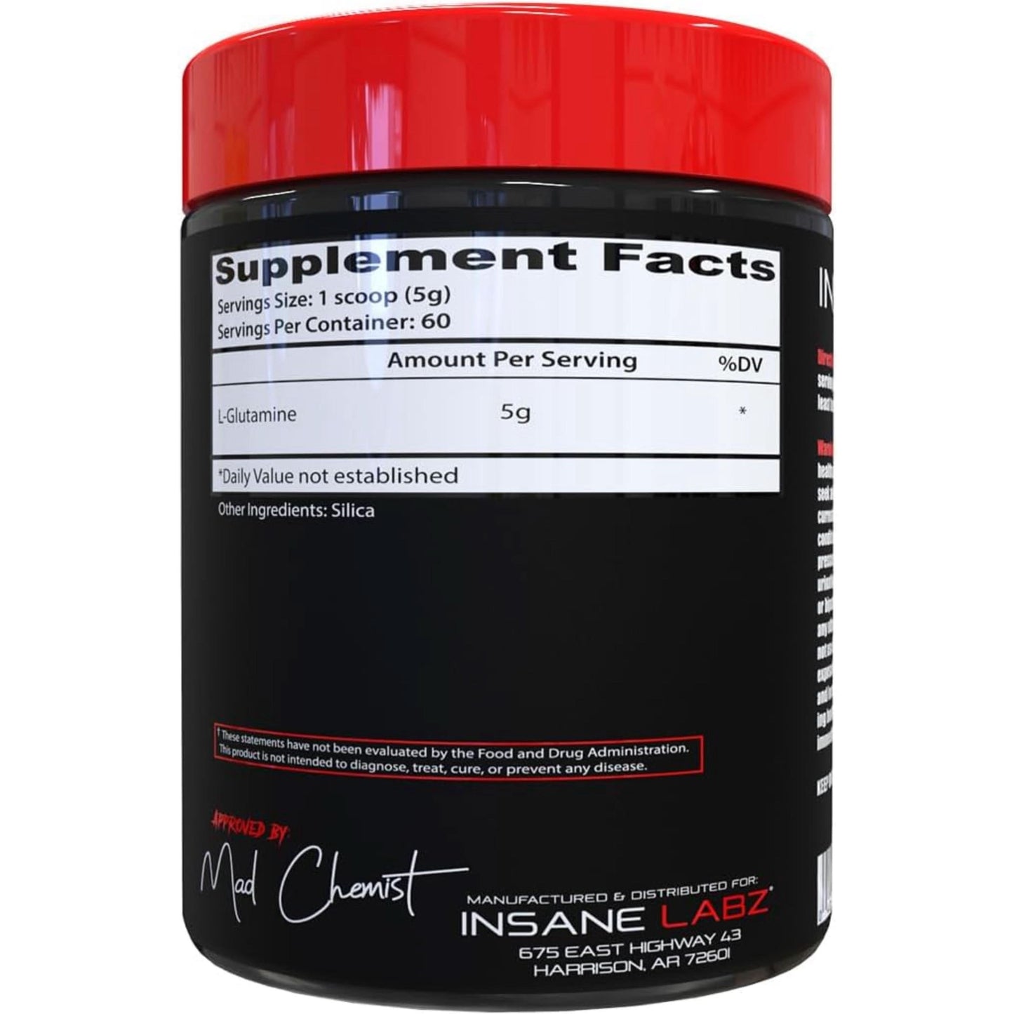Insane Labz ACS Glutamine – 60 Servings (5g Each)
