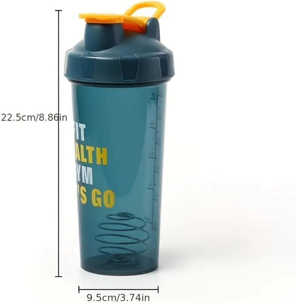 Premium Fitness Shaker Bottle – 700ml | Leak-Proof, BPA-Free, with Mixing Spring