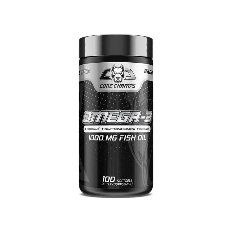 OMEGA 3 FISH OIL 1000MG 100 SOFTGELS BY CORE CHAMPS
