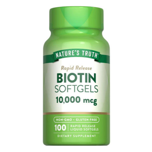 Nature’s Truth Biotin 10,000 mcg – 100 Rapid-Release Softgels