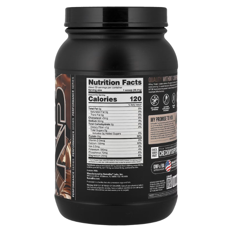 NutraBio Isolate Protein – 2lbs